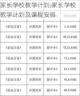 家长学校教学计划,家长学校教学计划及课程安排-第2张图片-二喜范文网