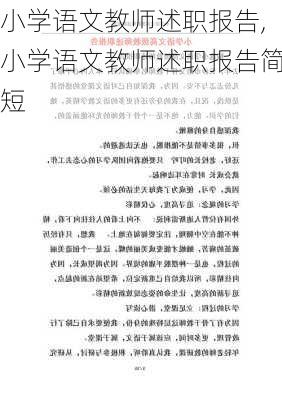 小学语文教师述职报告,小学语文教师述职报告简短-第2张图片-二喜范文网