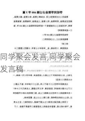 同学聚会发言,同学聚会发言稿-第3张图片-二喜范文网