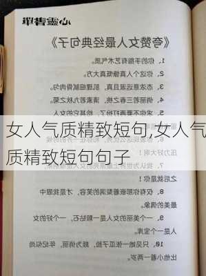 女人气质精致短句,女人气质精致短句句子