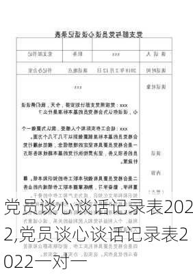 党员谈心谈话记录表2022,党员谈心谈话记录表2022一对一-第2张图片-二喜范文网