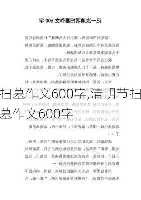 扫墓作文600字,清明节扫墓作文600字-第2张图片-二喜范文网