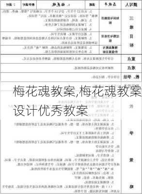 梅花魂教案,梅花魂教案设计优秀教案-第2张图片-二喜范文网