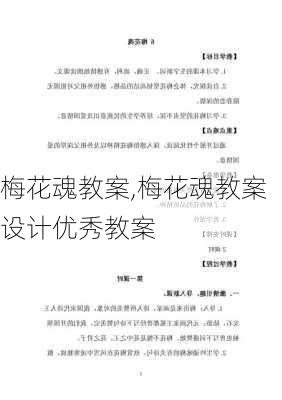 梅花魂教案,梅花魂教案设计优秀教案-第3张图片-二喜范文网