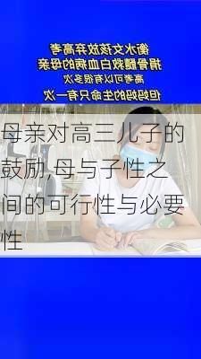 母亲对高三儿子的鼓励,母与子性之间的可行性与必要性-第1张图片-二喜范文网