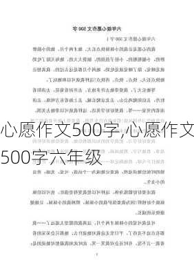 心愿作文500字,心愿作文500字六年级-第3张图片-二喜范文网