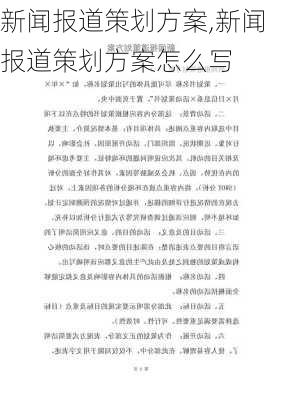 新闻报道策划方案,新闻报道策划方案怎么写-第2张图片-二喜范文网