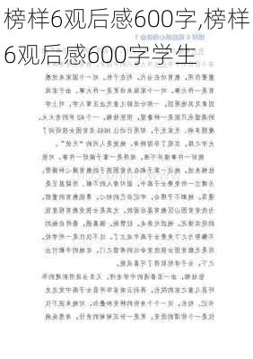 榜样6观后感600字,榜样6观后感600字学生-第2张图片-二喜范文网