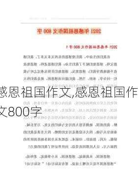 感恩祖国作文,感恩祖国作文800字-第3张图片-二喜范文网