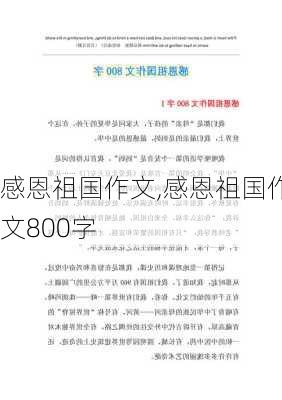 感恩祖国作文,感恩祖国作文800字-第1张图片-二喜范文网