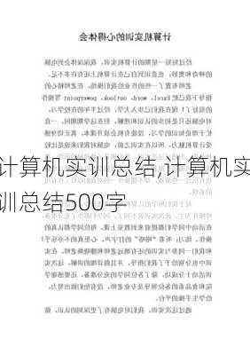 计算机实训总结,计算机实训总结500字-第2张图片-二喜范文网