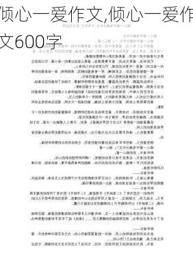 倾心一爱作文,倾心一爱作文600字-第2张图片-二喜范文网