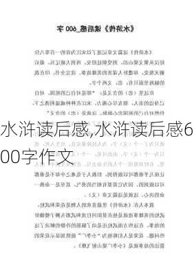 水浒读后感,水浒读后感600字作文-第2张图片-二喜范文网