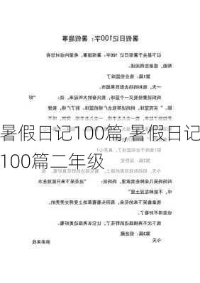 暑假日记100篇,暑假日记100篇二年级-第3张图片-二喜范文网