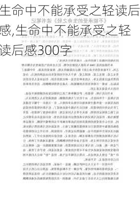 生命中不能承受之轻读后感,生命中不能承受之轻读后感300字-第1张图片-二喜范文网