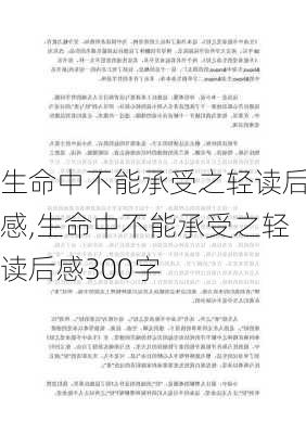 生命中不能承受之轻读后感,生命中不能承受之轻读后感300字-第3张图片-二喜范文网