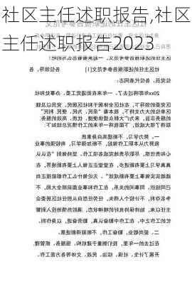 社区主任述职报告,社区主任述职报告2023-第2张图片-二喜范文网