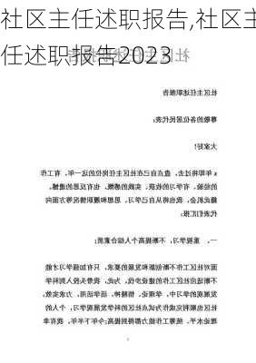 社区主任述职报告,社区主任述职报告2023-第3张图片-二喜范文网