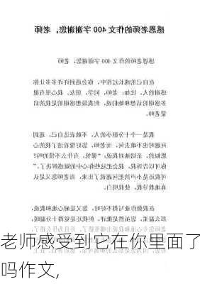 老师感受到它在你里面了吗作文,-第3张图片-二喜范文网