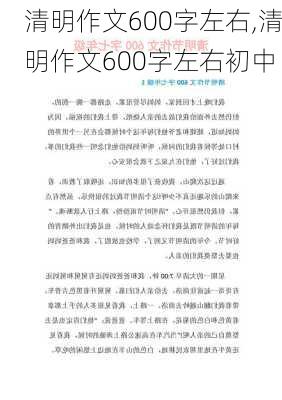 清明作文600字左右,清明作文600字左右初中-第2张图片-二喜范文网