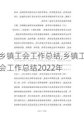 乡镇工会工作总结,乡镇工会工作总结2022年-第1张图片-二喜范文网