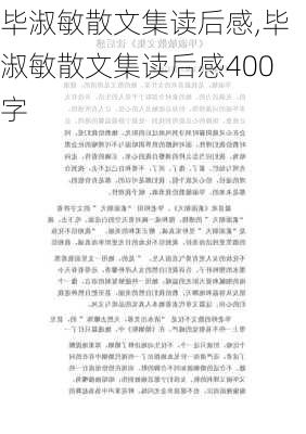 毕淑敏散文集读后感,毕淑敏散文集读后感400字-第2张图片-二喜范文网