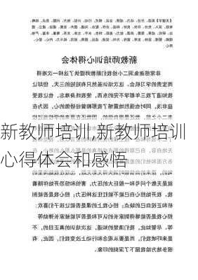 新教师培训,新教师培训心得体会和感悟-第2张图片-二喜范文网