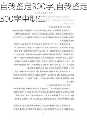 自我鉴定300字,自我鉴定300字中职生-第3张图片-二喜范文网