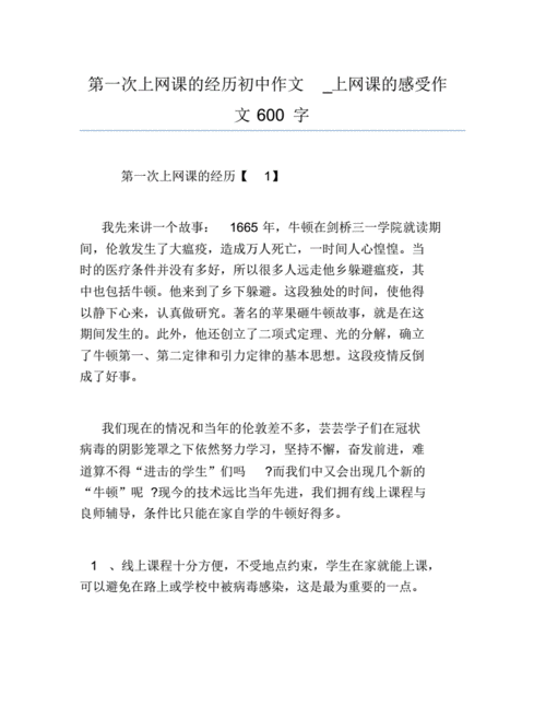 上网课的感受600字,上网课的感受600字作文初一-第3张图片-二喜范文网