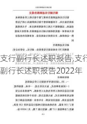 支行副行长述职报告,支行副行长述职报告2022年-第1张图片-二喜范文网