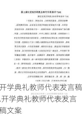 开学典礼教师代表发言稿,开学典礼教师代表发言稿文案-第2张图片-二喜范文网