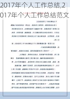 2017年个人工作总结,2017年个人工作总结范文-第3张图片-二喜范文网