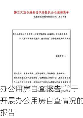 办公用房自查报告,关于开展办公用房自查情况的报告-第3张图片-二喜范文网