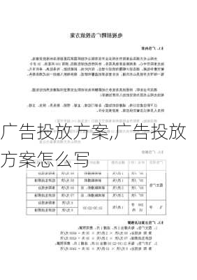 广告投放方案,广告投放方案怎么写-第1张图片-二喜范文网