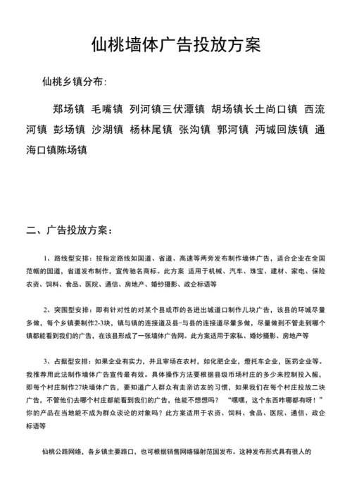 广告投放方案,广告投放方案怎么写-第3张图片-二喜范文网