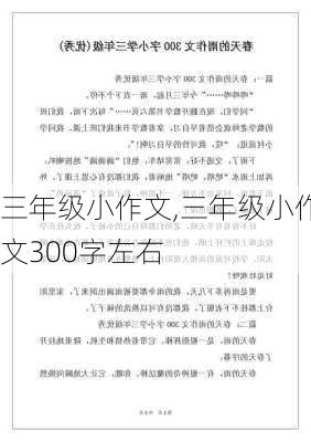 三年级小作文,三年级小作文300字左右-第1张图片-二喜范文网