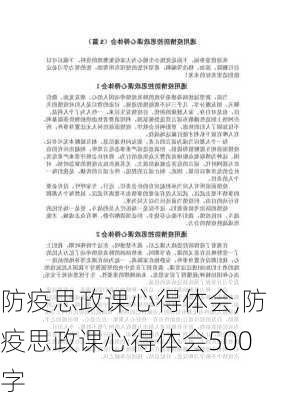 防疫思政课心得体会,防疫思政课心得体会500字-第2张图片-二喜范文网