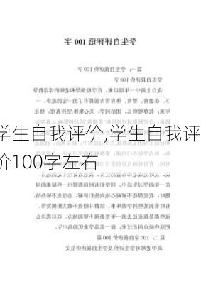 学生自我评价,学生自我评价100字左右-第3张图片-二喜范文网