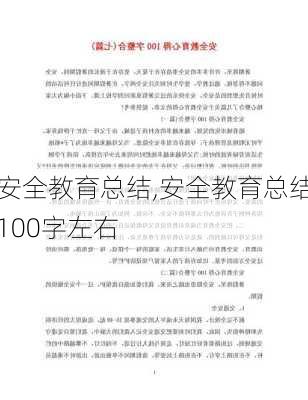 安全教育总结,安全教育总结100字左右-第3张图片-二喜范文网