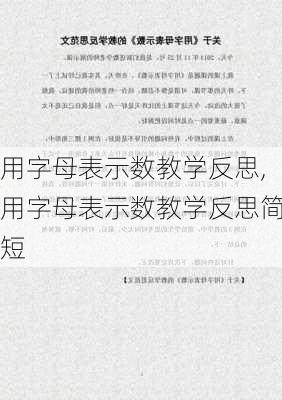 用字母表示数教学反思,用字母表示数教学反思简短-第3张图片-二喜范文网