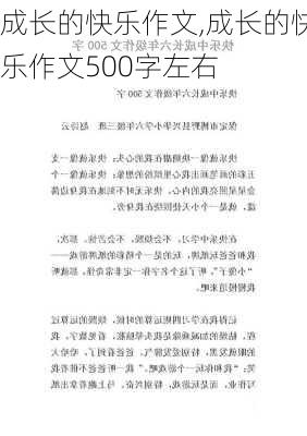 成长的快乐作文,成长的快乐作文500字左右-第3张图片-二喜范文网