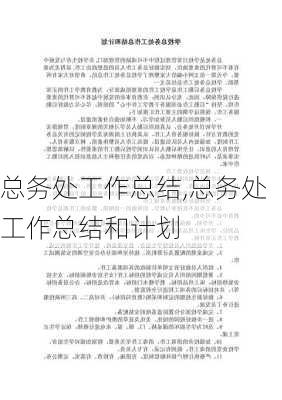 总务处工作总结,总务处工作总结和计划-第1张图片-二喜范文网