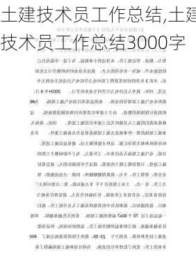 土建技术员工作总结,土建技术员工作总结3000字-第1张图片-二喜范文网