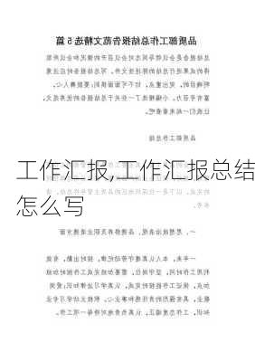 工作汇报,工作汇报总结怎么写-第3张图片-二喜范文网