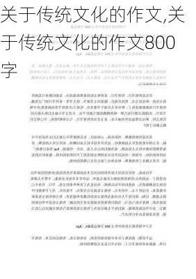 关于传统文化的作文,关于传统文化的作文800字-第2张图片-二喜范文网