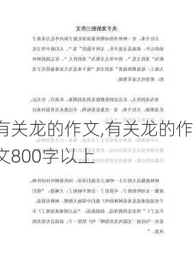 有关龙的作文,有关龙的作文800字以上-第2张图片-二喜范文网