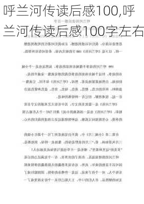 呼兰河传读后感100,呼兰河传读后感100字左右-第2张图片-二喜范文网