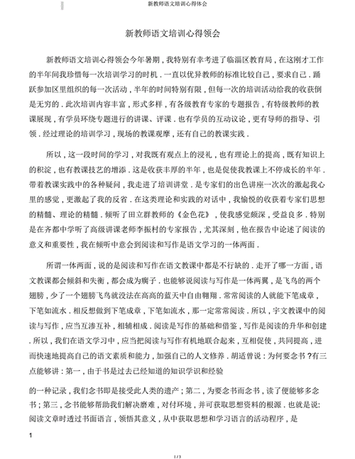 新教师岗前培训总结,新教师岗前培训总结1000字-第3张图片-二喜范文网