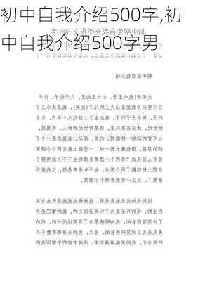 初中自我介绍500字,初中自我介绍500字男-第2张图片-二喜范文网