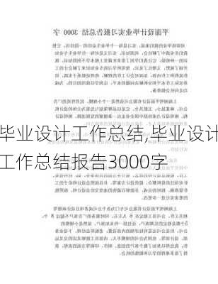 毕业设计工作总结,毕业设计工作总结报告3000字-第1张图片-二喜范文网